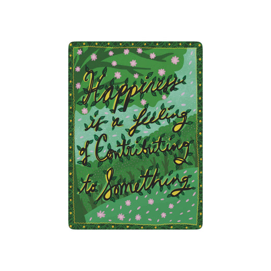 Playing Cards — Inspirational Green Back Design, Standard Ace Spades Deck