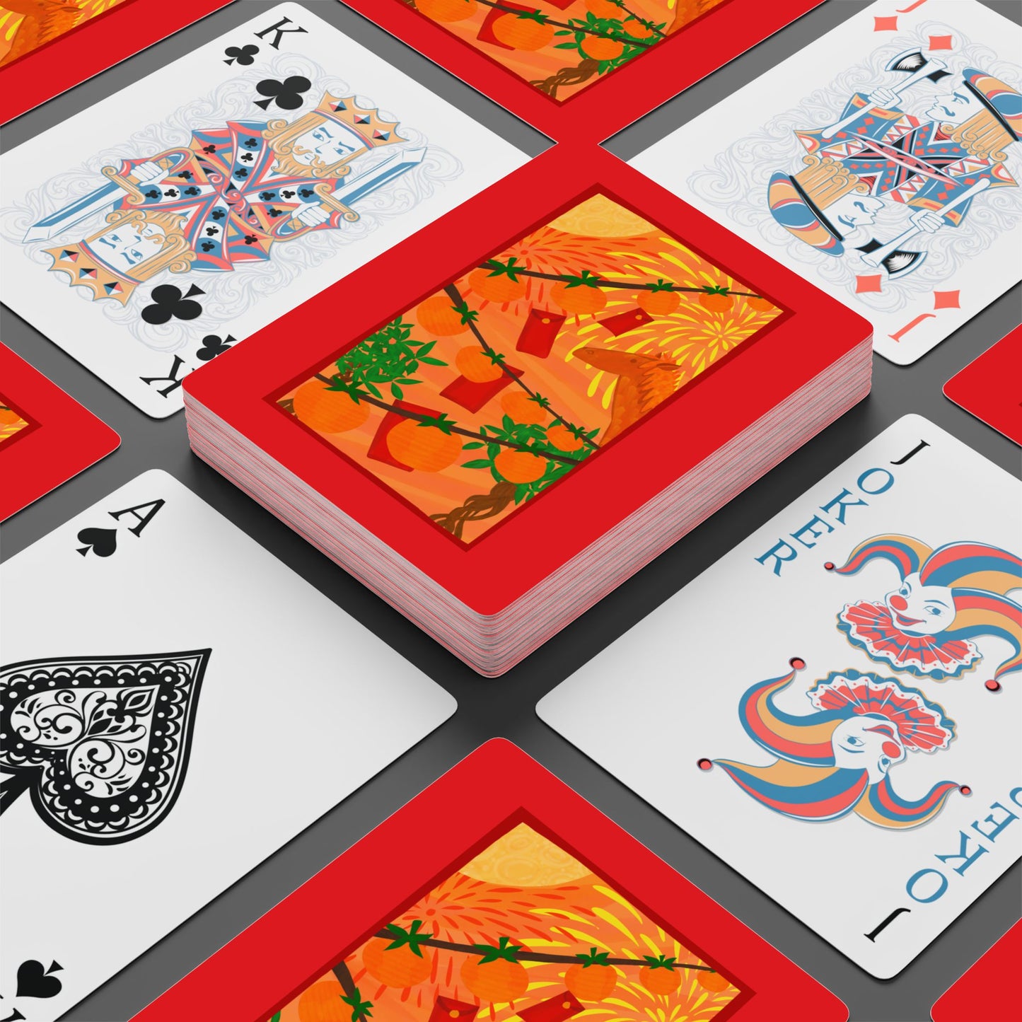 Lunar New Year Fire Horse Playing Cards
